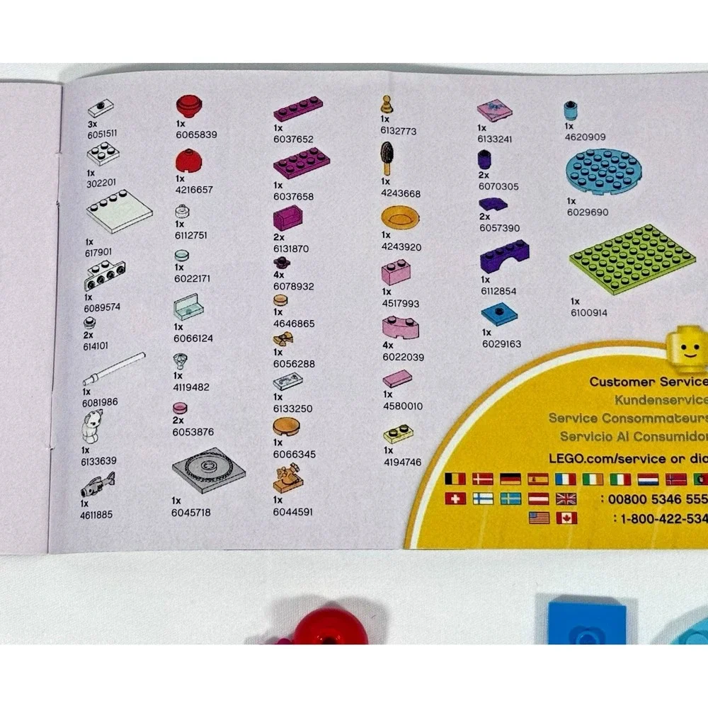 LEGO Friends 41114 Party Styling Kids Set Pink Jewel the Cat Complete No Box
